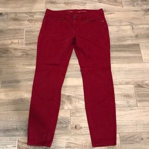 Cute red legging Jean from The Limited